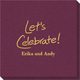 Fun Let's Celebrate Linen Like Napkins Image 6 of 6